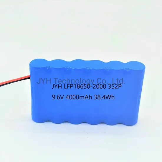 LFP18650-2000 LiFePO4-Akku 3s2p 9,6 V 4000 mAh 38,4 Wh