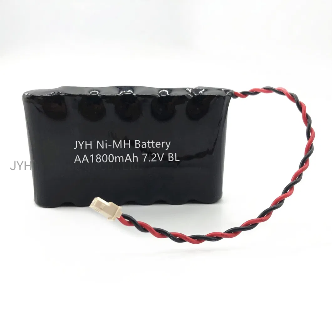 Haa1800-B6 ニッケル水素 AA 1800mAh 7.2V 充電式バッテリー パック UL/CE 付き