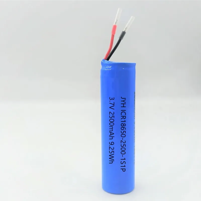 Icr18650-2500 3,7 V 1s1p akkumul&aacute;tor PCB-vel &eacute;s vezet&eacute;kkel