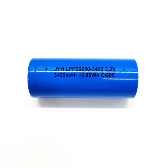 LFP26650-3400 3,2 V-os LiFePO4 &uacute;jrat&ouml;lthető akkumul&aacute;torok k&uuml;lt&eacute;ri napelemes l&aacute;mp&aacute;khoz