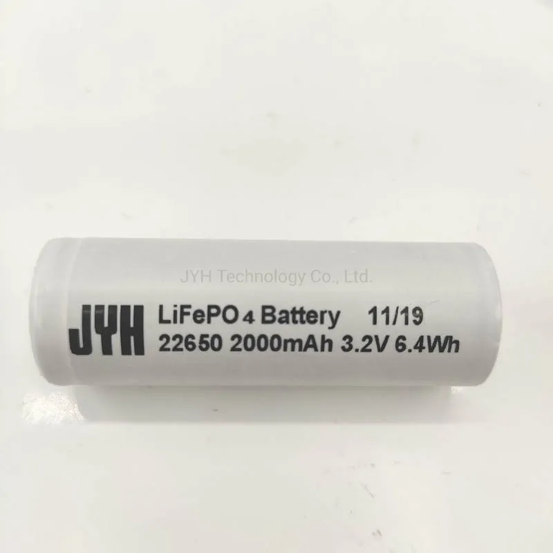 LFP22650-2000 LiFePO4 2000mAh バッテリー