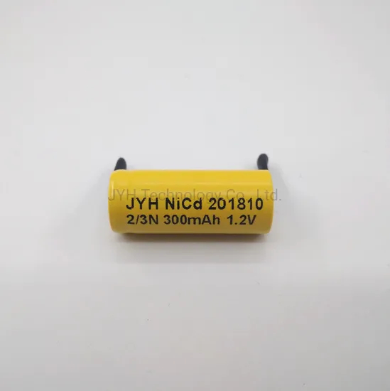 Batteria ricaricabile NiCd 2/3n 300mAh con etichetta leader