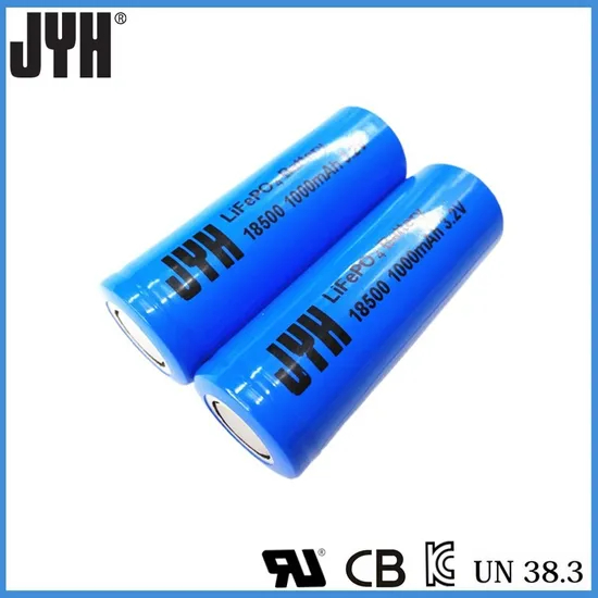 Wiederaufladbare LiFePO4-Batterie 18500 3,2 V 1000 mAh f&uuml;r Solarlaterne