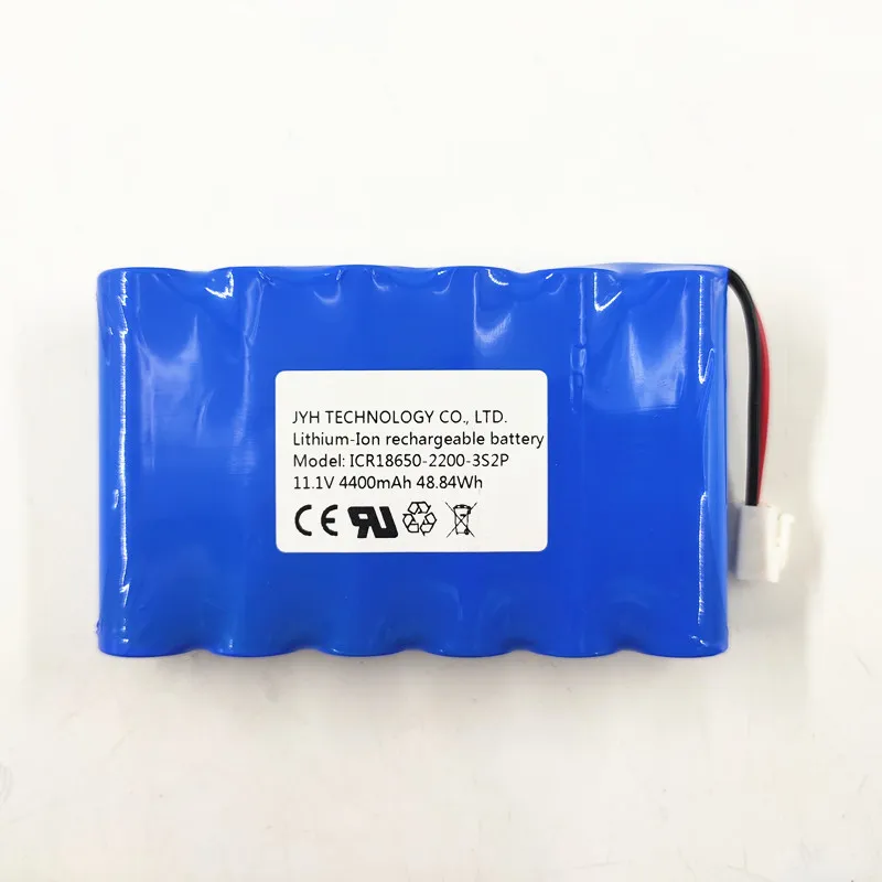 Icr18650-2500 3,7 V 1s1p akkumul&aacute;tor PCB-vel &eacute;s vezet&eacute;kkel