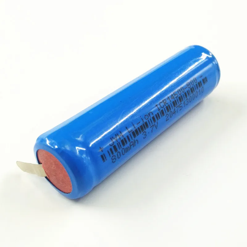 Wiederaufladbarer Lithium-AA-Lithium-Ionen-Akku mit 14500 800 mAh und UL/BIS/PSE