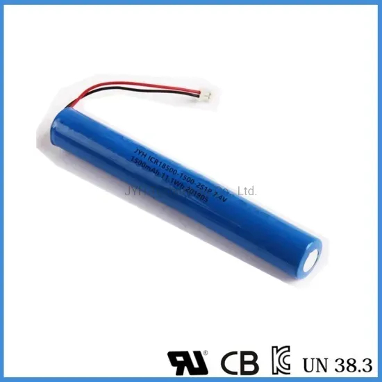 Icr18500-1500-2s1p Bater&iacute;a recargable 18500 7,4V 1500mAh Bater&iacute;a de iones de litio con CB