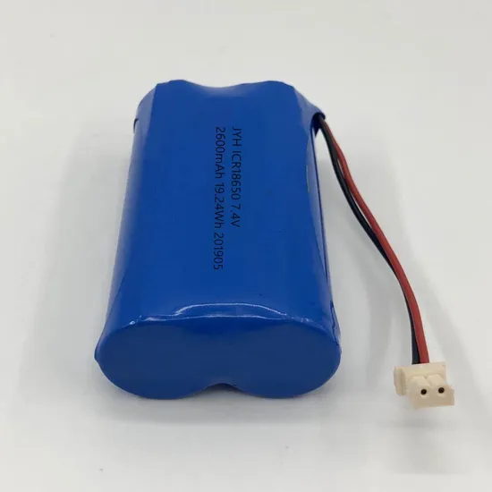 ชุดแบตเตอรี่ลิเธียม Li-ion 18650 2600mAh 7.4V พร้อม Un38.3