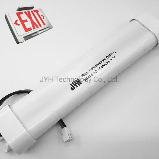 12V Sc1500mAh NiCd batterie d'&eacute;clairage de secours haute temp&eacute;rature