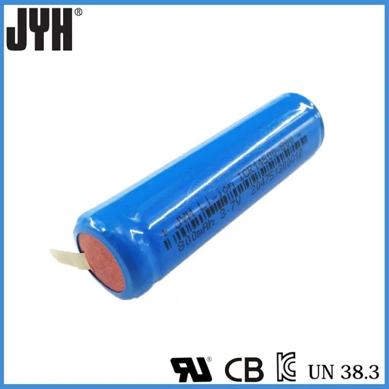 แบตเตอรี่ลิเธียมไอออนแบบรีชาร์จขนาด AA 14500 800mAh พร้อม UL/BIS/PSE