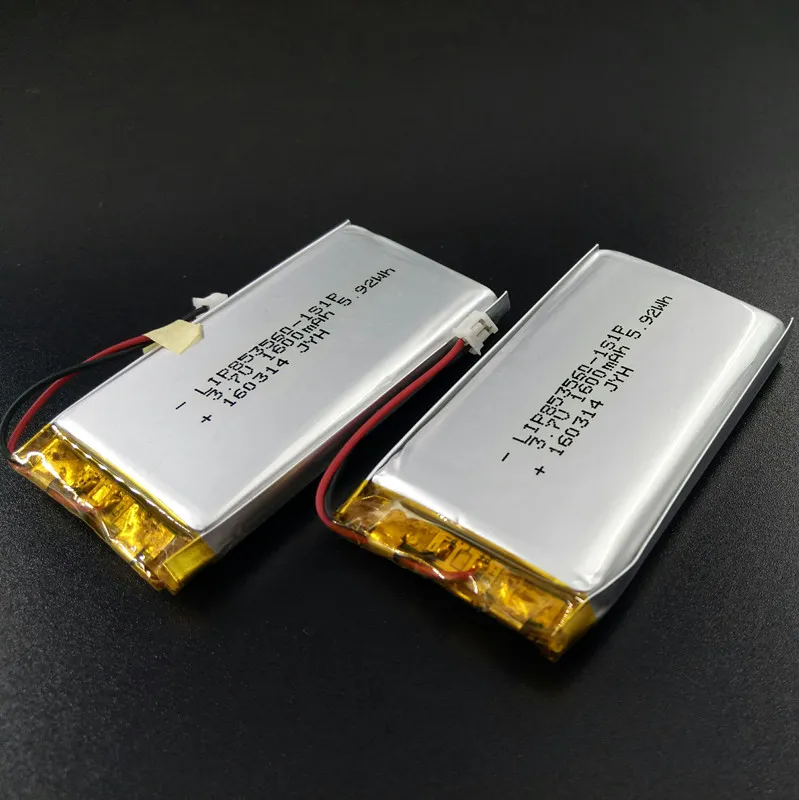 Lipo 853560 1600mAh 3.7V Batería de polímero de iones de litio con CB
