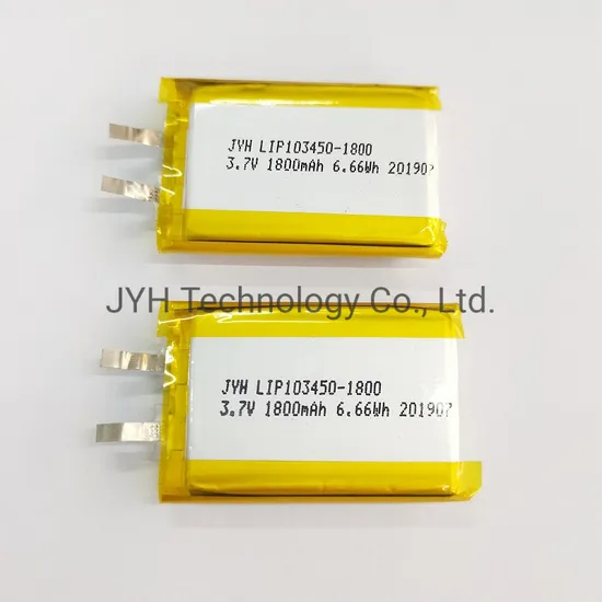 Lip103450-1800 1s1p Li-Polymer-Akku/Zelle mit hoher Kapazit&auml;t, 3,7 V, 1800 mAh