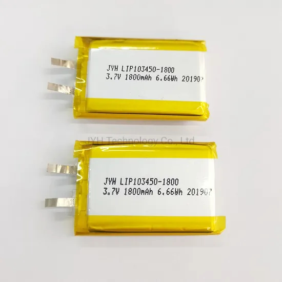 Lip103450-1800 1s1p 高容量充電式バッテリーセル 3.7V 1800mAh リチウムリチウムポリマー電池